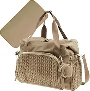 Diaper Bag for Kids,Large Capacity Shoulder Bag with Pacifier Case | Portable Child Supplies, Labor Delivery Backpack for Women