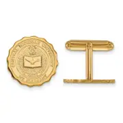 14k Gold Plated Silver Central Michigan Univ. Crest Cuff Links