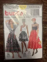 Burda 4252 UNCUT Sewing Pattern, Misses' Skirts, Size 8-18