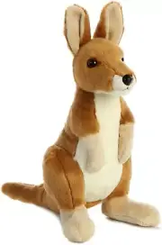 Aurora - Medium Brown Flopsie - 12" Kangaroo - Adorable Stuffed Animal