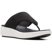 Cloudsteppers by Clarks Womens Drift Jaunt Flip-Flops 8.5 Medium (B,M) BHFO 8352