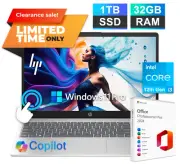 2025 HP Laptop Computer 15.6" Touch 12th Gen Intel i3, 32GB RAM 1TB SSD, WinPro