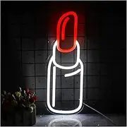 Hanging Art Neon Signs Lipstick LED Neon Lights Women's Birthday Room Decoration Light Bedroom Bedside Lights