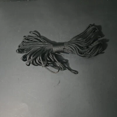 550LB Paracord Parachute Cord Rope Black 7 Strand 100ft Nylon