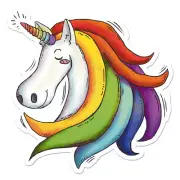 Unicorn Rainbow LGBTQIA+ Vinyl Decal Sticker - ebn7781