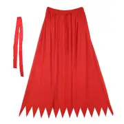 Child Red Hero Cape Set ~ HALLOWEEN SUPERHERO, DEVIL, VAMPIRE SAWTOOTH KID CAPE
