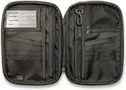 [CampTeck] Travel Wallet Passport Holder & RFID Organiser Pouch for Credit Debit Cards, IDs, Documents, Money, Ticket, Key, Smartphone etc - Black