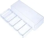 LABRIMP Organizer Box Chip Box Clear Container Clear Organizer Box Dispenser Container Casino Chip Case Poker Chip Storage Mahjong Chip Organizer Mahjong Chips Organizer Storage Box Pp 1pc