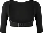 Mfacl Arm Shaper Slimmer Posture Corrector Tops Compression Sleeves Upper Women Shoulder Corrective Shapewear Seamless Compression Sleeves Back Support (Color : Black, Size : Medium)