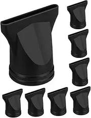 TOGEVAL Hair Styling Accessories 8 Pack Plastic Nozzles for Hair Dryer Diffuser Narrow Concentrator
