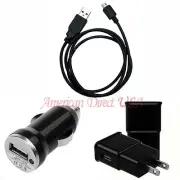 USB Cable+Car+Wall AC Power Charger For Amazon Kindle Fire Tablet Accessory Kit