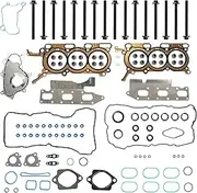 Cylinder Head Gasket Set Bolts Fit for Ford 2015-2017 Transit-250 350 F-150 Platinum Expedition Lincoln Navigator 2015-2018 Edge Flex Taurus MKZ MKX 3.5L OE# HS26550PT CS26550PT ES72480