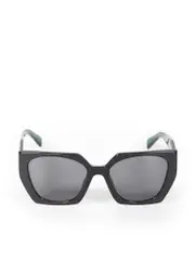 Black Square Marble Pattern Sunglasses