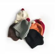 Autumn Winter Knitted Pompom Cap Cute Ear Protection Hat for Children
