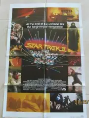 STAR TREK II THE WRATH OF KHAN ORIGINAL FOLDED 27X41 MOVIE POSTER LEONARD NIMOY