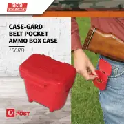 Mtm Case-gard Belt Rifle Ammo Pocket Box Case 100rd .17 .22lr/ Airgun Pellets