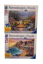 Ravensburger 750 Piece Large Format Puzzle Bundle (2) - NEW - FREE shipping