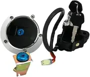 MZBZUTEDEE Motorcycle Ignition Key Switch Fuel Gas Cap Seat Lock Kit Fit for Suzuki SV650 SV650A ABS SV650SF SV650S SFV650 SV1000S SV1000