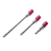 3Pcs Bit Holder Self Locking 1/4inch Drill Bit Holder Extension Bar