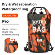 30L 15L Waterproof Dry Bags With Wet Separation Pocket Backpack For Kayaking Boa