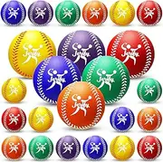 Jerify 36 Pcs Foam Baseballs Soft Baseballs for Kids Toddler Multi Color Baseball Training Balls Baseball Gifts for Boys and Girls for Indoor Outdoor Play Hitting Throwing Batting Practice