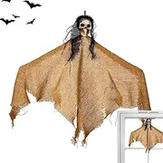 Ghost Halloween Reaper | Halloween Door Ghost Decor | Spooky Halloween Tree Ghosts, Scary Halloween Decorations Ghost for Lawn Decorations