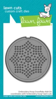 Lawn Fawn Embroidery Hoop Snowflake Add-on Die 1pc