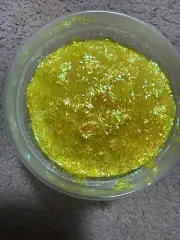 50g Bulk Iridescent Yellow Tinsel Glitter Nail Tumbler Solvent Resistant