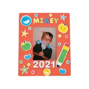 School Picture Frame Magnet Craft Kit - Arts & Crafts - Makes 24