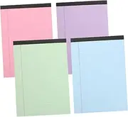 FUNNETOYU 4pcs College Ruled Legal Pads: 11.7 X 8.5 Inch A4 Writing Notebook - Clear Print Paper Note Pads - Office Home School Supplies