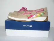 NIB Sperry Girls Top-Sider Laguna Linen Paradise Size 3M Casual Shoes Deck Boat