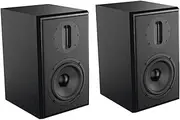 SAMTRONIC Passive Bookshelf Speakers 5.25" High Output Woofer and 3 inches Ribbon Tweeter Wood Color, Pair - Needs Amplifier or Receiver to Operate, A525