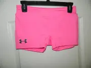 Girl's Under Armour Pink Compression Spandex Shorts Size Large or XL-NWT