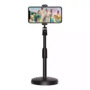 Desk Cell Phone Holder Chat Tripod Stand Eye-Level View 360 Rotating Live Stream