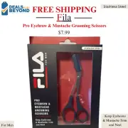 Fila for Men Pro Eyebrow & Mustache Grooming Scissors -Stainless Steel- For Men