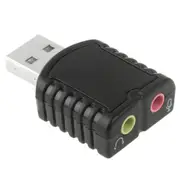 Usb 2.0 Stereo Sound Adapter External Power Not Required(Black)