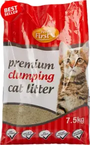 Clumping Cat Litter 7.5kg, Rapid Absorption, Low Dust,Odour Control,Solid Clumps