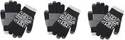 [ESOMAVRIX] 3pcs Simple Warm Gloves Glove for Gentlemen Gloves for Screen Touch Gloves for Men Knitted Gloves Black/787