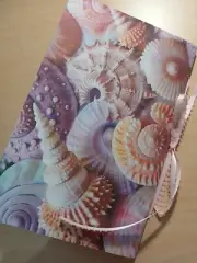 Junk Journal Blank Booklet "3D SEASHELLS 2" Shells Ocean LG 8.5"x5.5" 40pgs