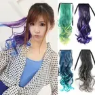 Clip in Drawstring Ponytail Wig Ombre Pony Tail Hairpiece Party