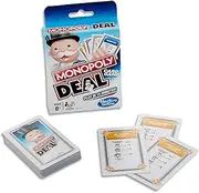 Monopoly Deal Card Game, Quick-Playing Card Game for 2-5 Players, Fun Card Games for Families and Kids Ages 8 and Up