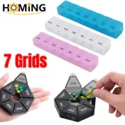 1Pcs Pill Case Plastic 7 Days Tablet Candy Box Portable Storage Tablet Holder Tr