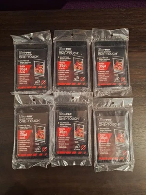 Ultra Pro Black Border One Touch Magnetic Holder UV Protection 35 pt Pack of 6