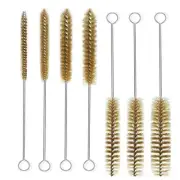 7Pcs Brass Wire Tube Brushes Bottle Brush Set,Wire Brushes for Cleaning8009