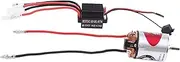 Lyaciomn 540 Brushed Motor 40T & 320A ESC Brushed Motor Speed Controller with 2A BEC for 1/10 RC Off-Road Racing Car Truck Parts Accessories