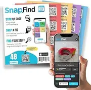 [SnapFind] Smart QR Code Labels – AI Auto-Labeling, No Typing! Storage Bins & Moving Containers – iOS & Android App – 20 Stickers (3" x 3") (Green)