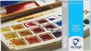 Talens Van Gogh Watercolor Solid 24 color set Plastic case half-pint T.20HP8624