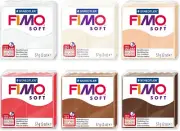 FIMO Soft Polymer Oven Modelling Clay - 57G - Set of 6 Colours - Warm Neutral...