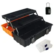 17-Inch Tool Box Organizer 3-Layer Multiplication Plastic Storage Style 3