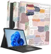 for Microsoft Surface Pro 9 Case 13 Inch 2022 for Women Girls Cute Collage text